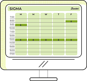 Die Programmierung der Kontroll-Box Harmonys erfolgt einfach über die SIGMA-Software