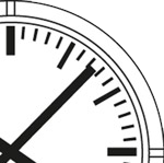 Analog clock Profil dial notches