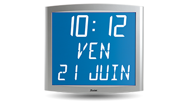 Backlit LCD clock