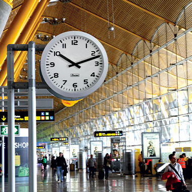 The Profil 960 Indoor clock designed for large spaces