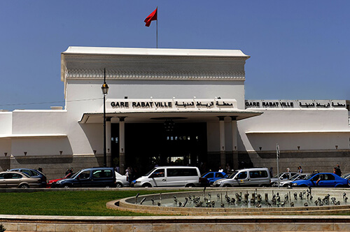 Bodet clocks in Rabat-ville train station