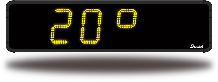 reloj profesional HMS LED - Temperatura digital-HMS-LED-Temperatura
