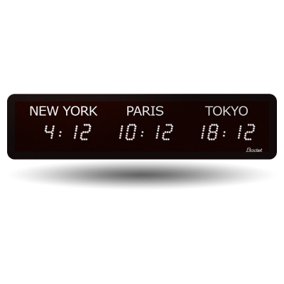 Reloj LED Style Mondiale - 3 ciudades Reloj-LED-Style-Mondiale-3-ciudades