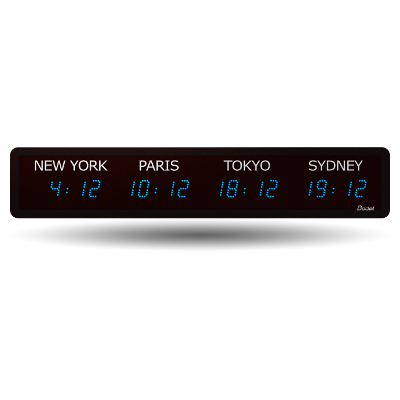 Reloj LED Style Mondiale - 4 ciudades Reloj-LED-Style-Mondiale-4-ciudades