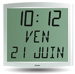 Horloge LCD Cristalys Date