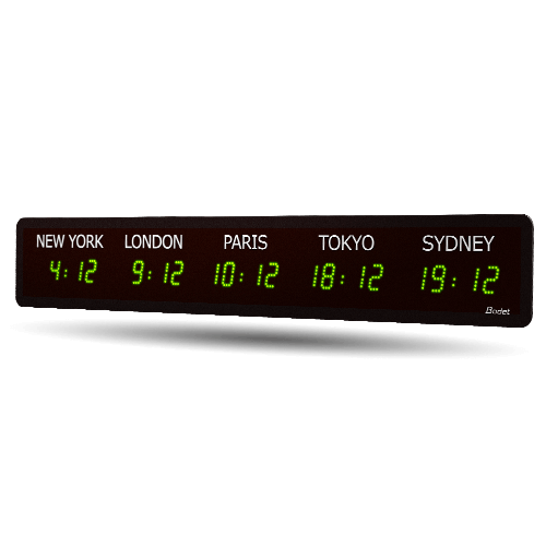 Extra Large 5 Number LED Wall Clock with Countdown Timer Full